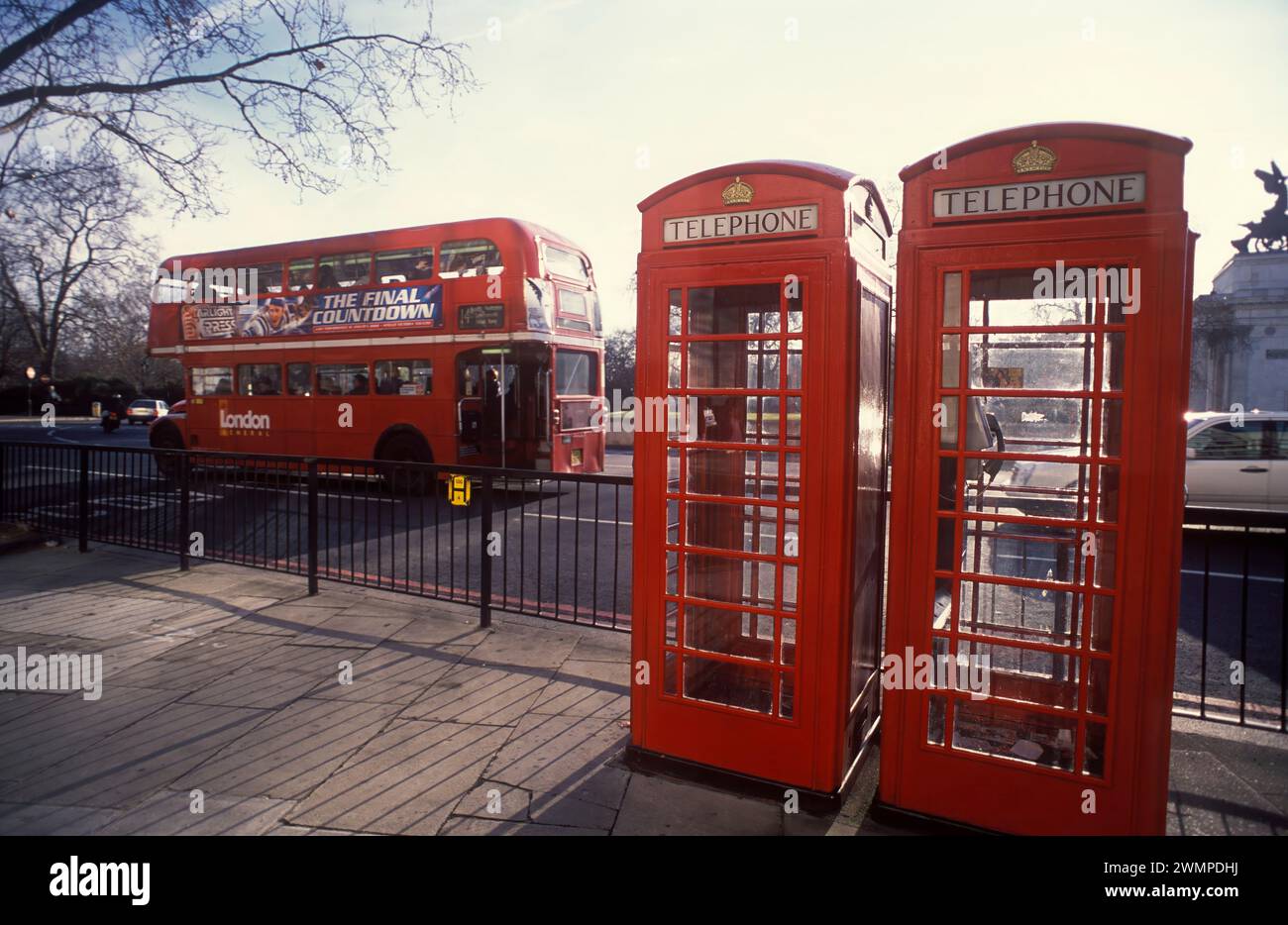 Traditional phone booth, London Stock Photo