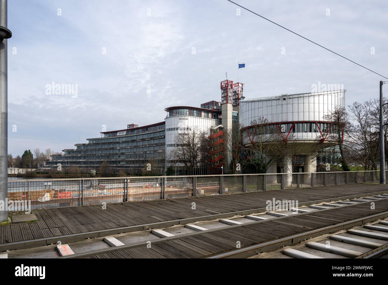 , Politik, Frankreich, Straßburg,  27.02.2024,  Sitz des Europäischen Gerichtshofs für Menschenrechte, Straßburg. Stock Photo