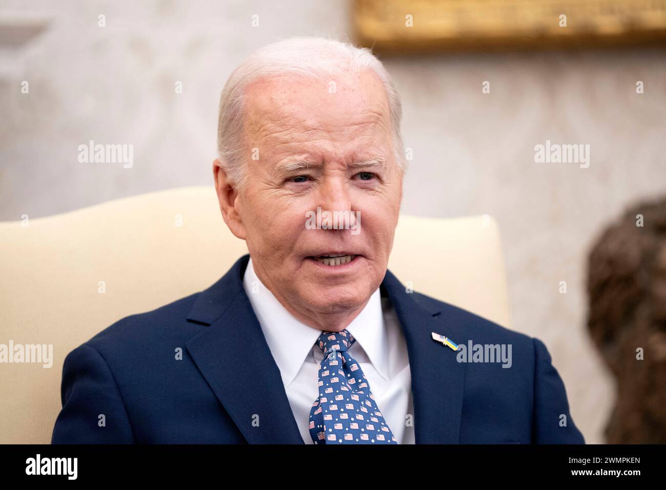 Washington, United States . 27th Feb, 2024. President Joe Biden speaks
