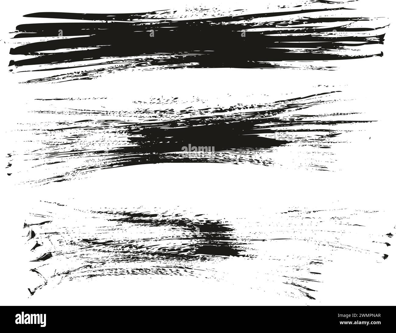 Detailview Vecto Rimage Hand Drawn Flat Fan Brush Thin Long Background High Detail Abstract ...