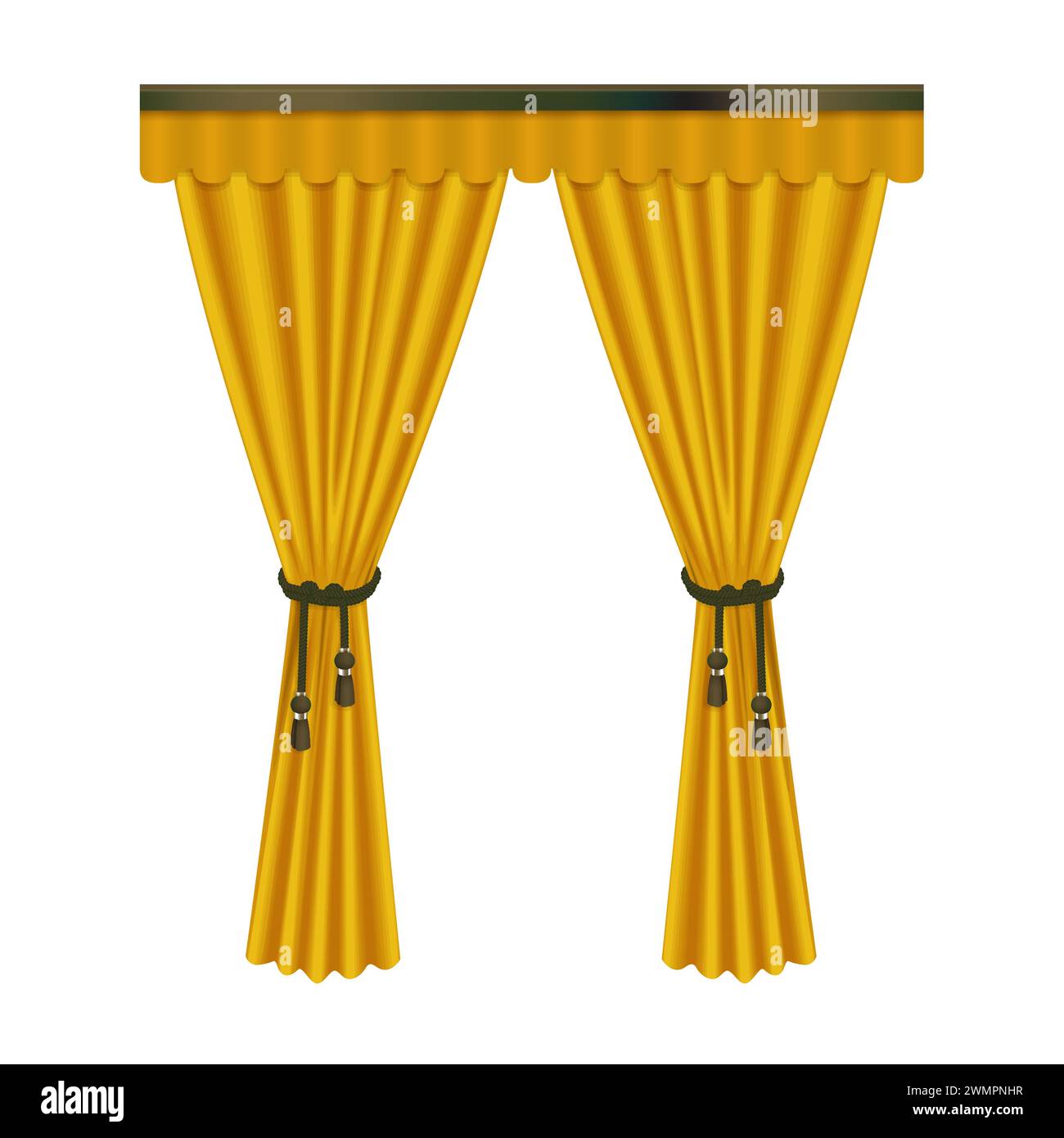 Jute curtain stock vector images alamy