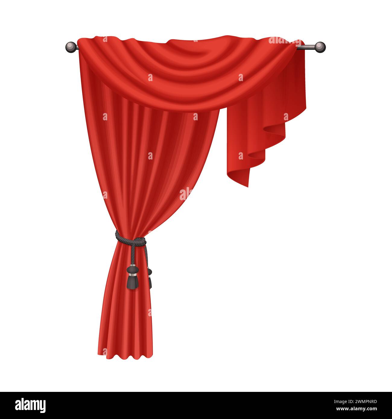 Silk cord and tassels Stock Vector Images Alamy