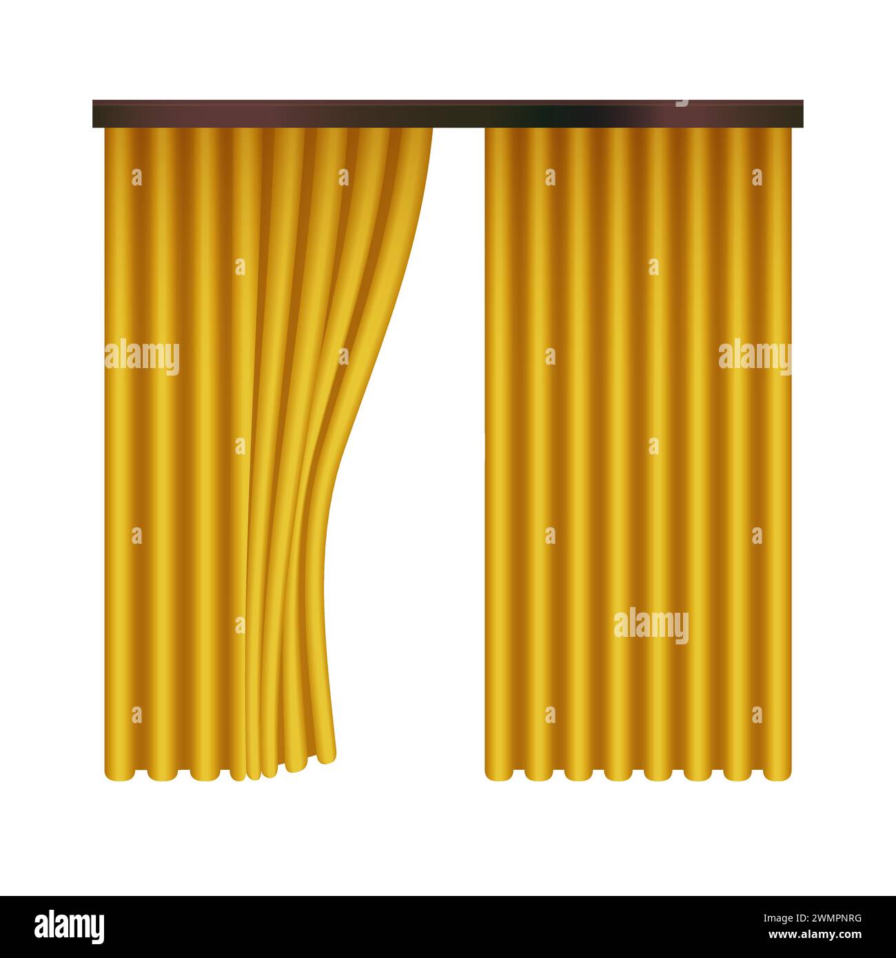 Open curtain Cut Out Stock Images & Pictures Alamy