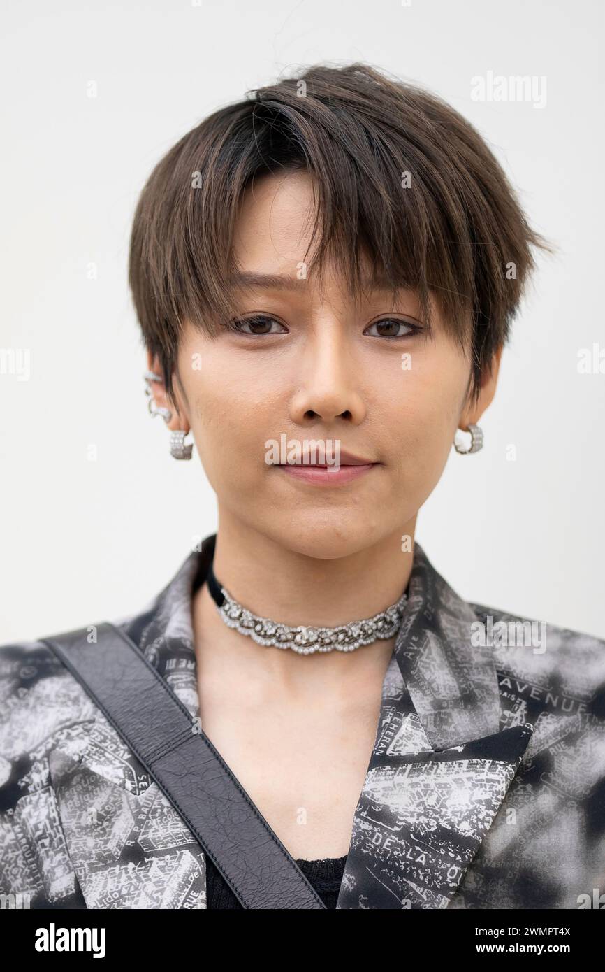 Xin Liu arrives at the Christian Dior Fall/Winter 2024-2025 ready-to ...