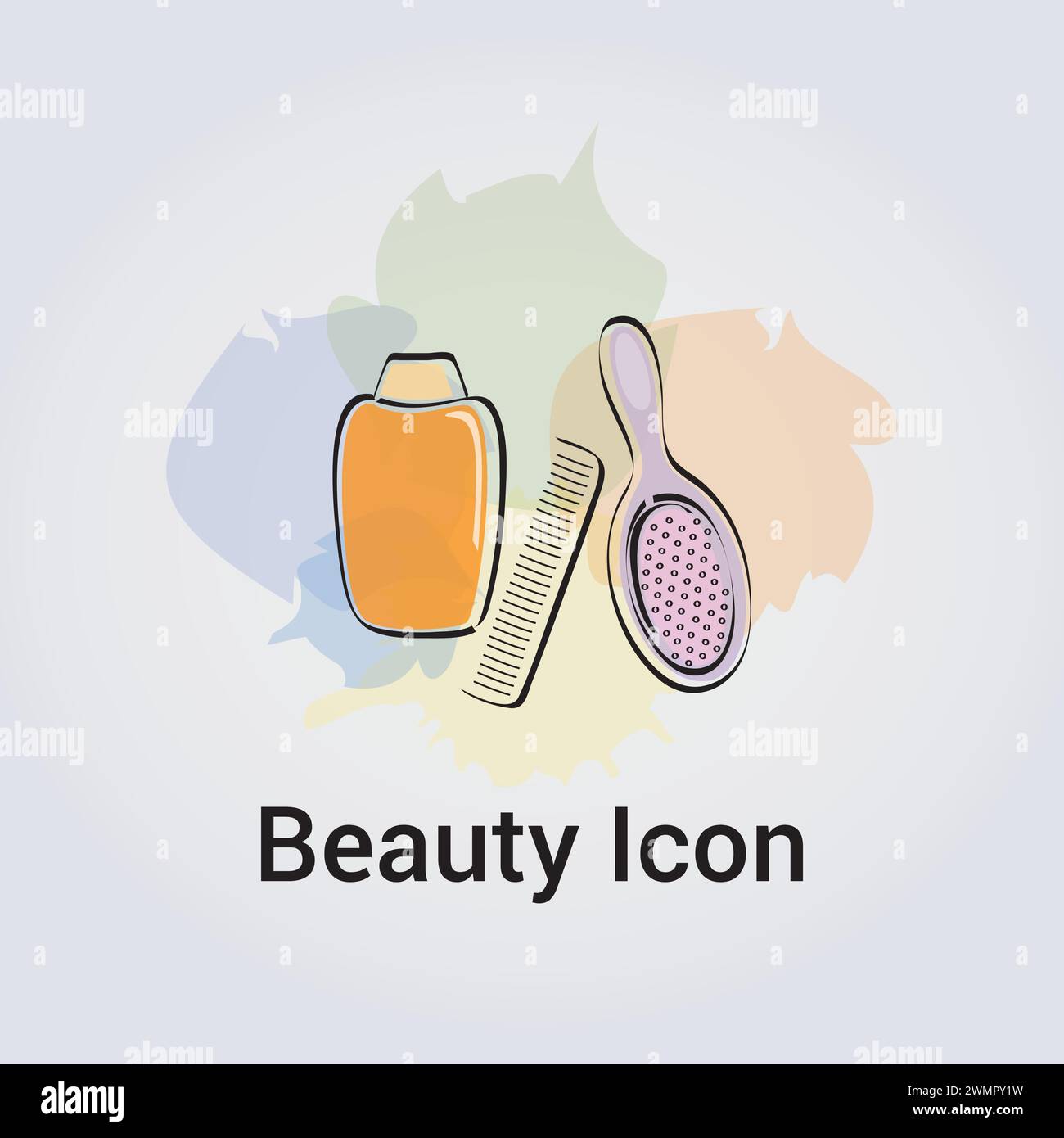 Beauty Icon Design Single Isolated Logo Design Brand Corporate Identity Various Colors Editable Template Vector Illustration Branding Stock Vector