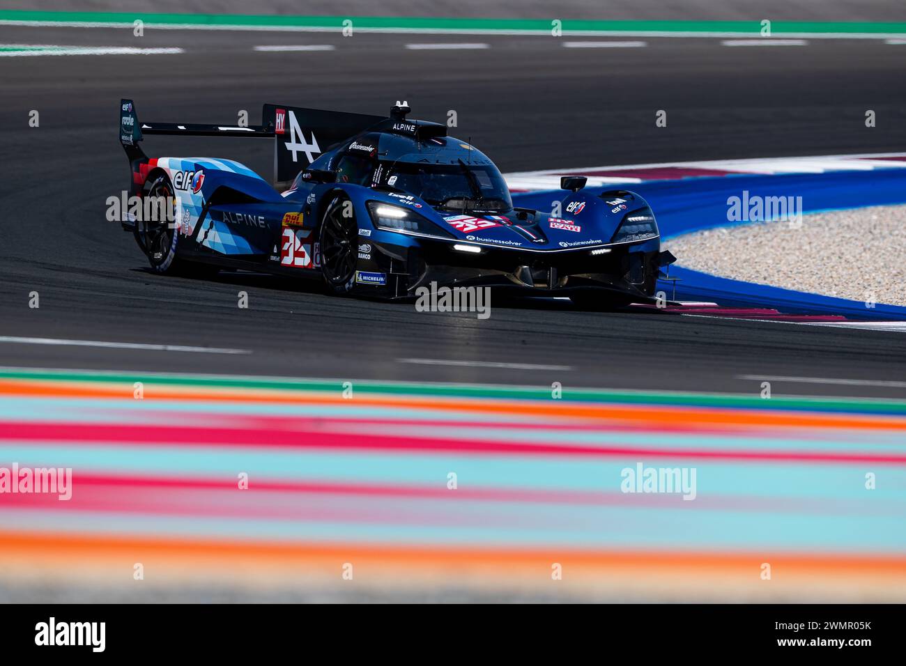 35 MILESI Charles (fra), HABSBURG-LOTHRINGEN Ferdinand (aut), CHATIN Paul-Loup (fra), Alpine Endurance Team #35, Alpine A424, action during the Prologue of the 2024 FIA World Endurance Championship, from February 24 to 26, 2024 on the Losail International Circuit in Lusail, Qatar - Photo Javier Jimenez / DPPI Stock Photo