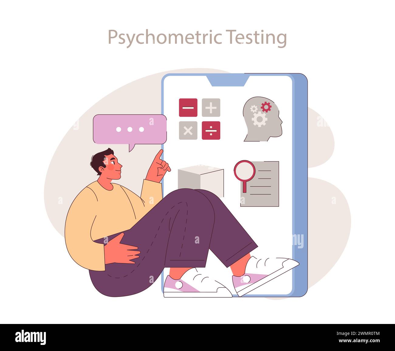 Psychometric Testing concept. Assessing cognitive abilities and ...