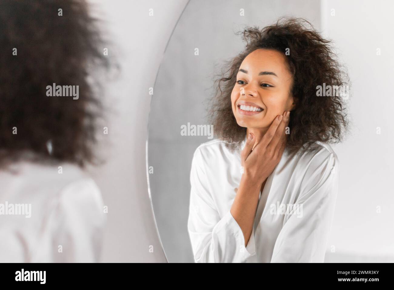 Young woman flawless skin hi-res stock photography and images - Alamy