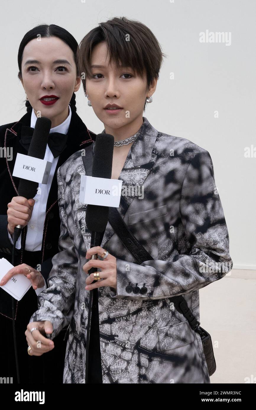 Paris, France. 27th Feb, 2024. Xin Liu attends the Christian Dior ...