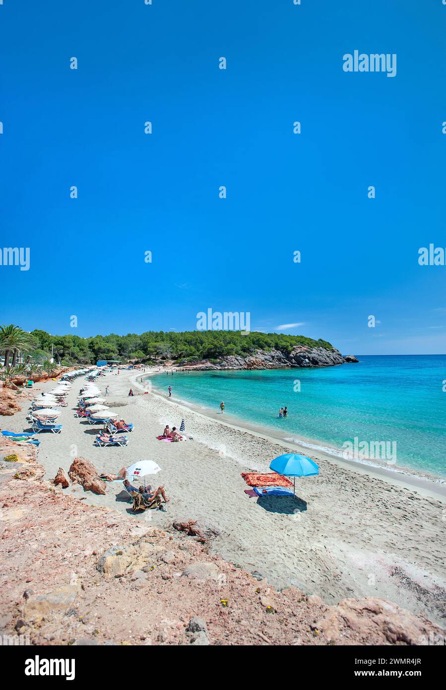 Cala Nova, Es Cana, Ibiza, Balearics, Spain Stock Photo