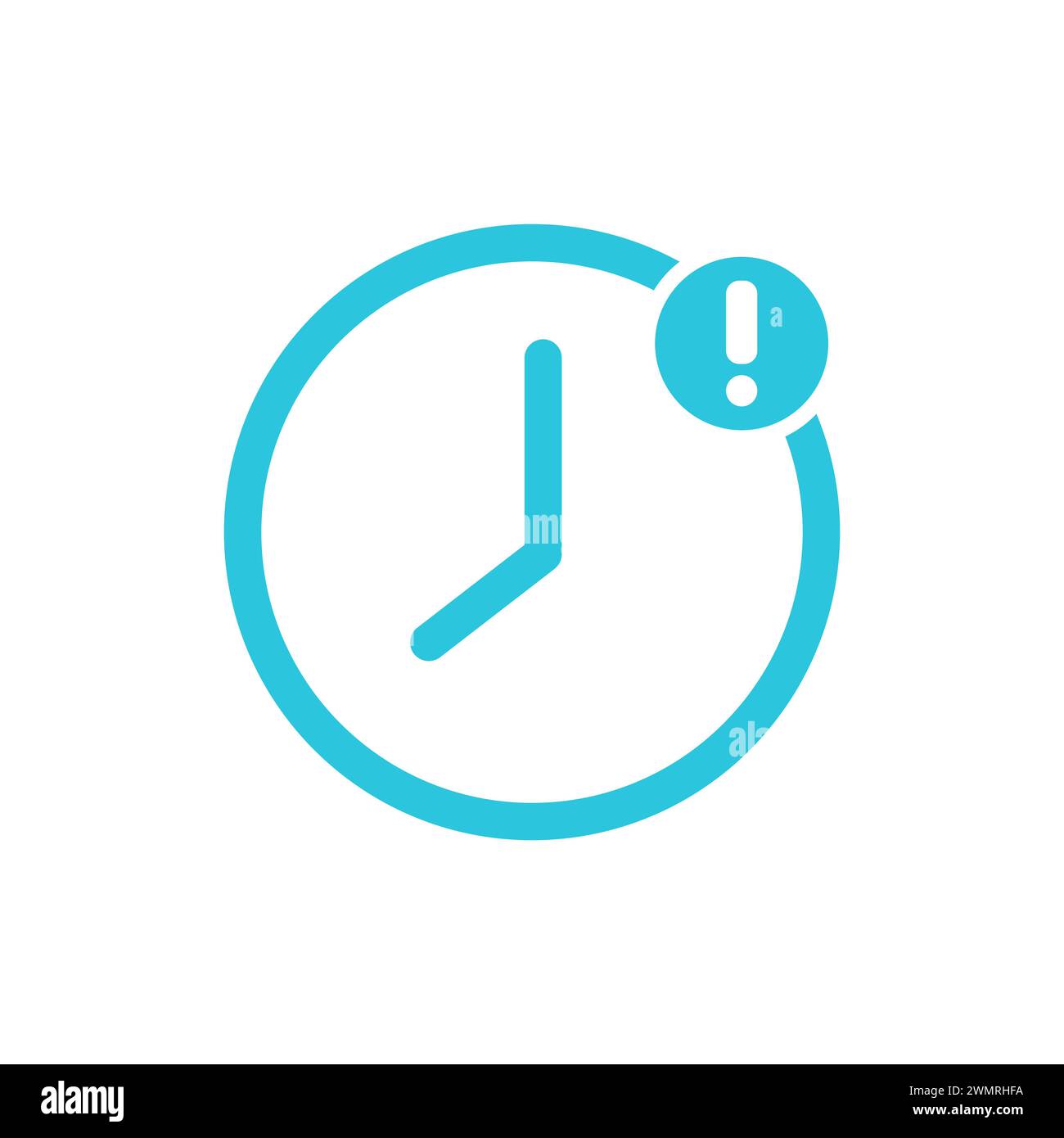 Time delay. Brom blue icon set. Stock Vector