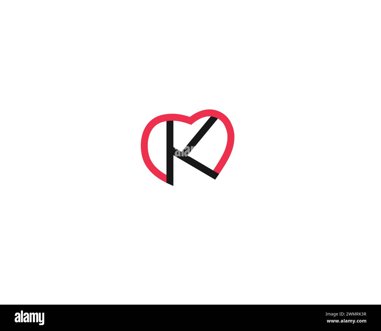 MK or KM Abstract Letters Logo Monogram Stock Vector