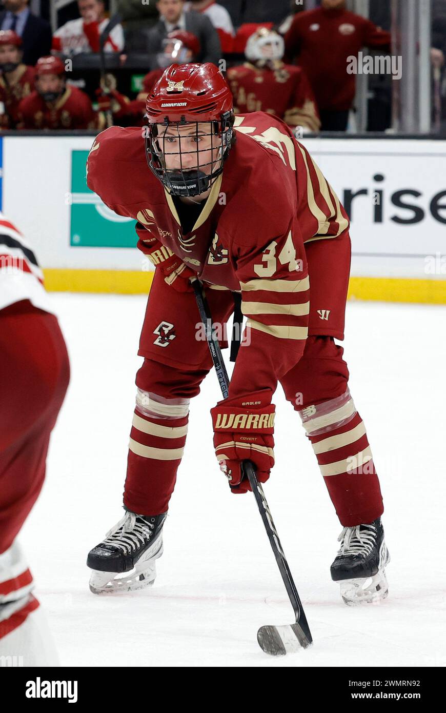 BOSTON, MA FEBRUARY 12 Boston College forward Gabe Perreault (34