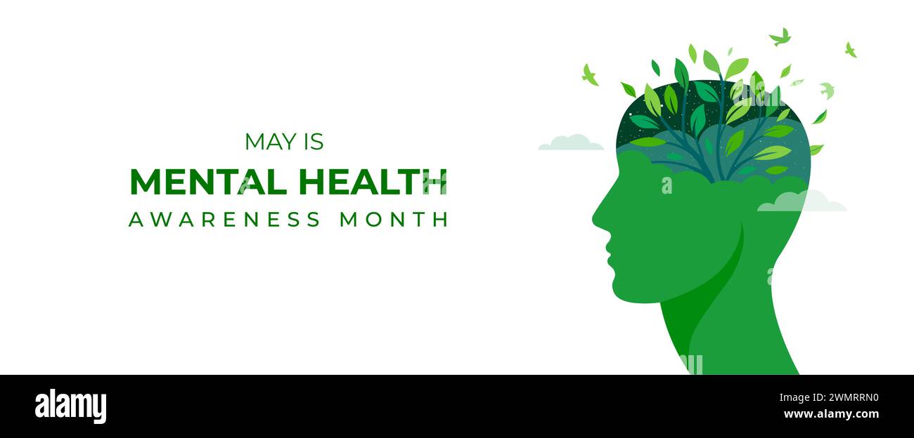 Mental Health Awareness Month. Raising awareness of depression campaign