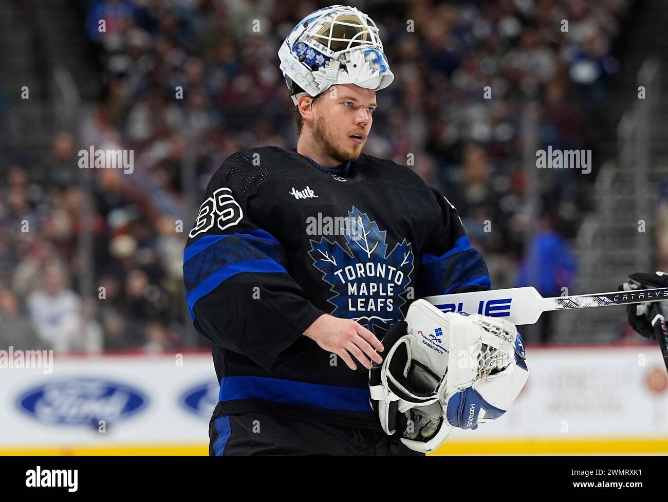 Toronto Maple Leafs Goaltender Ilya Samsonov (35) In The Third Period ...