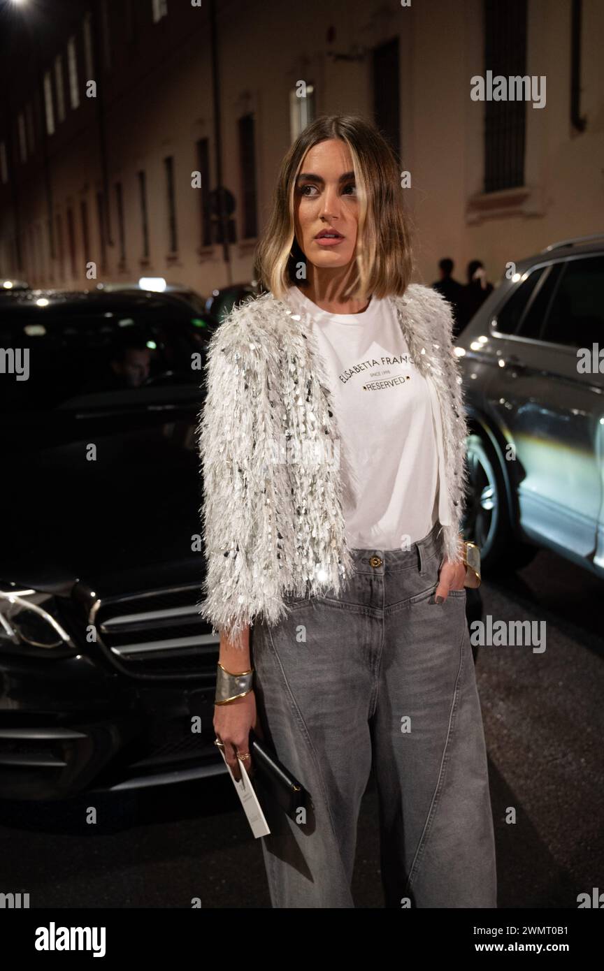 elisabetta franchi ··· Milano, Italia. 24 febbraio 2024. Sfilata