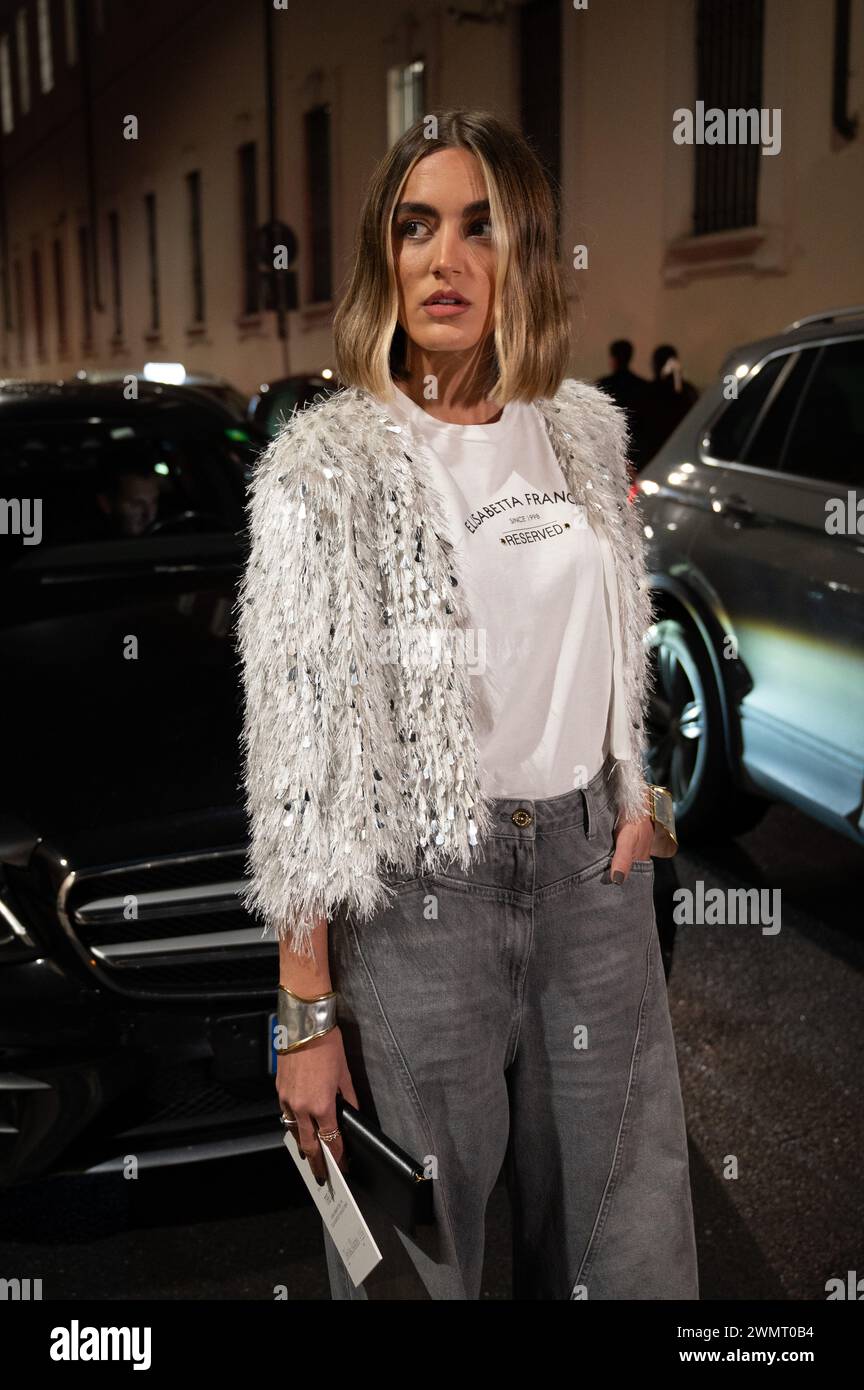 elisabetta franchi ··· Milano, Italia. 24 febbraio 2024. Sfilata