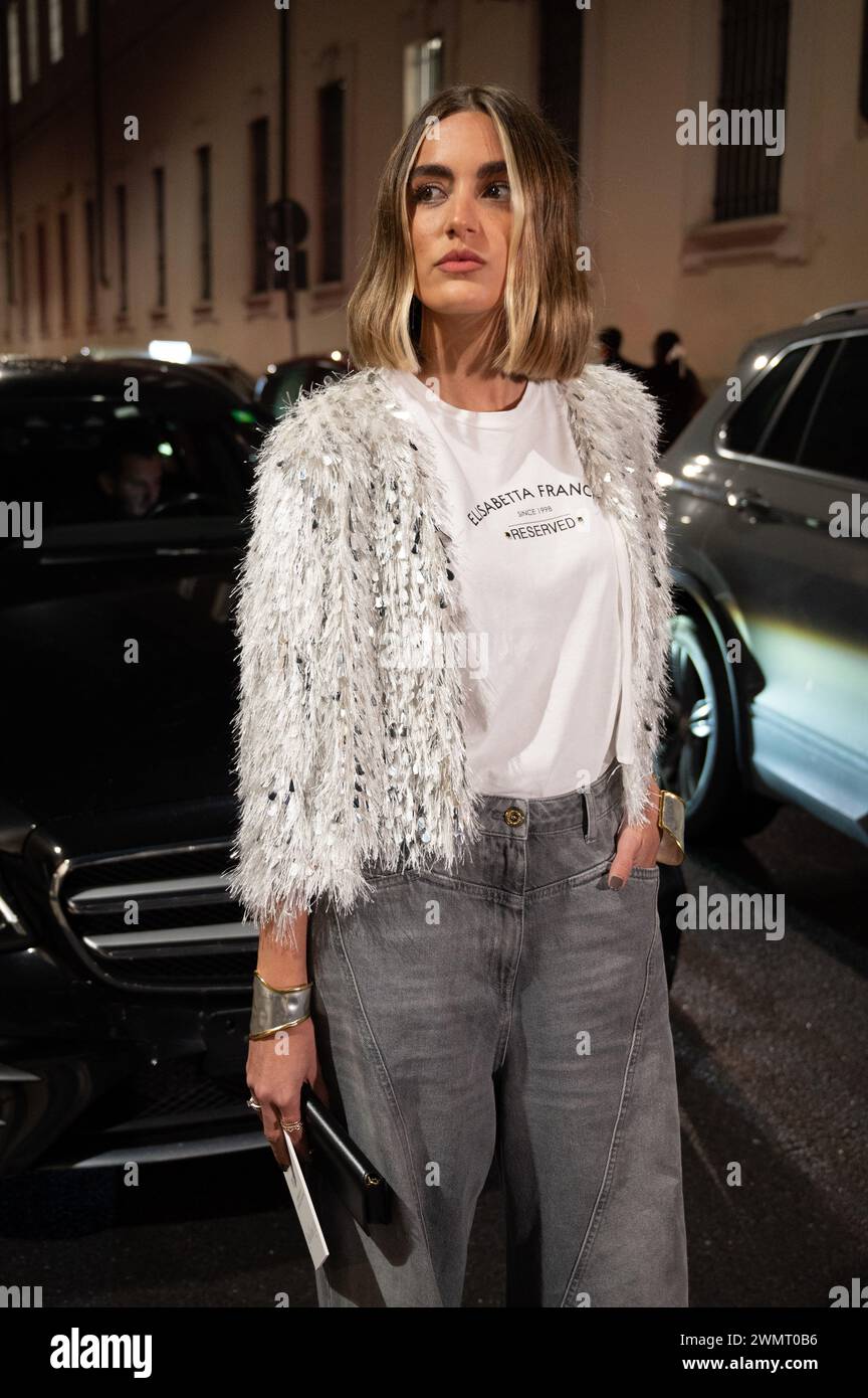 elisabetta franchi ··· Milano, Italia. 24 febbraio 2024. Sfilata