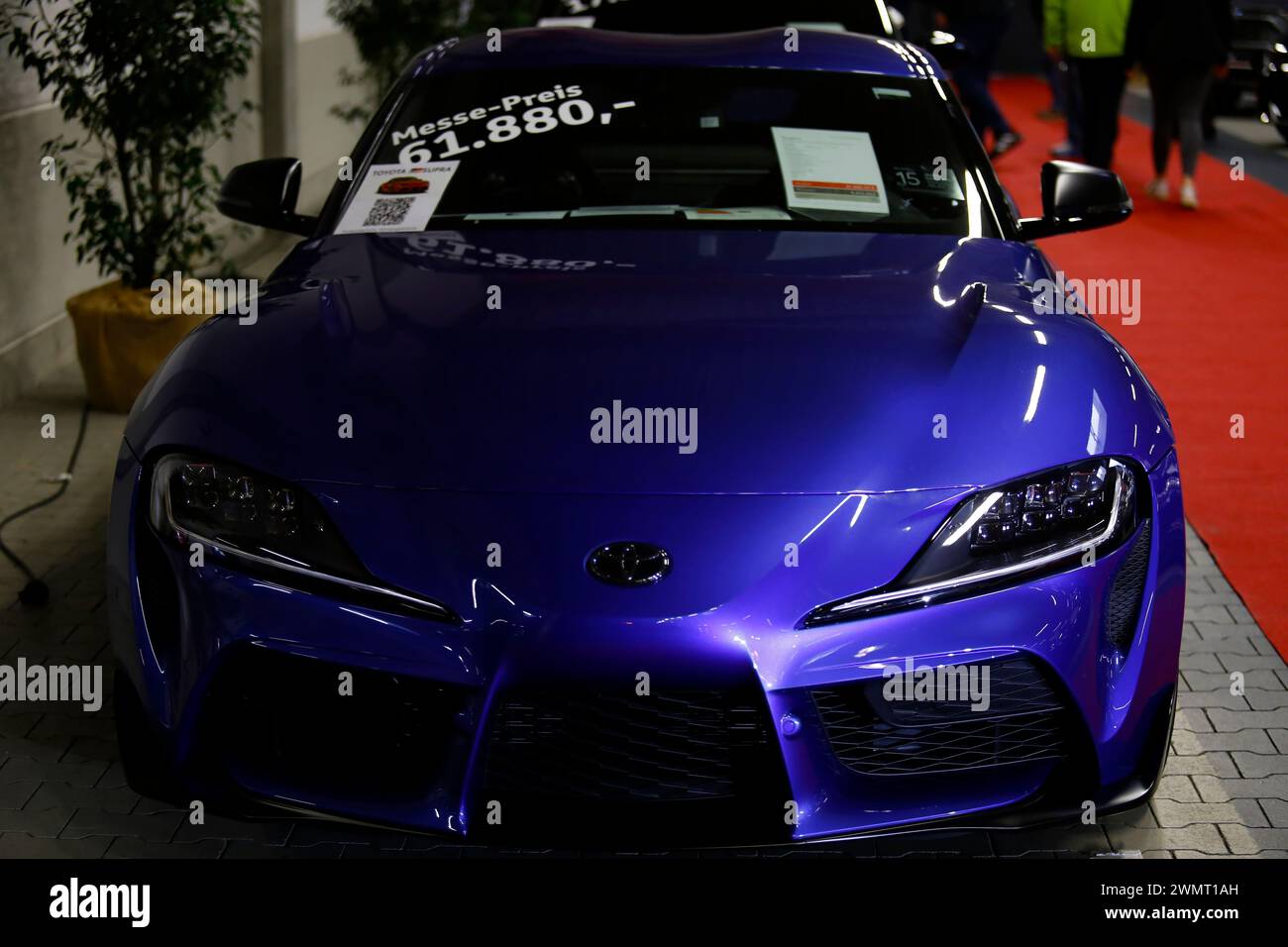 Giessen, Germany. 25th Feb, 2024. Toyota Supra seen during automobile Exhibition in Giessen Hessenhallen. (Photo by Mohammad Javad Abjoushak/SOPA Images/Sipa USA) Credit: Sipa USA/Alamy Live News Stock Photo
