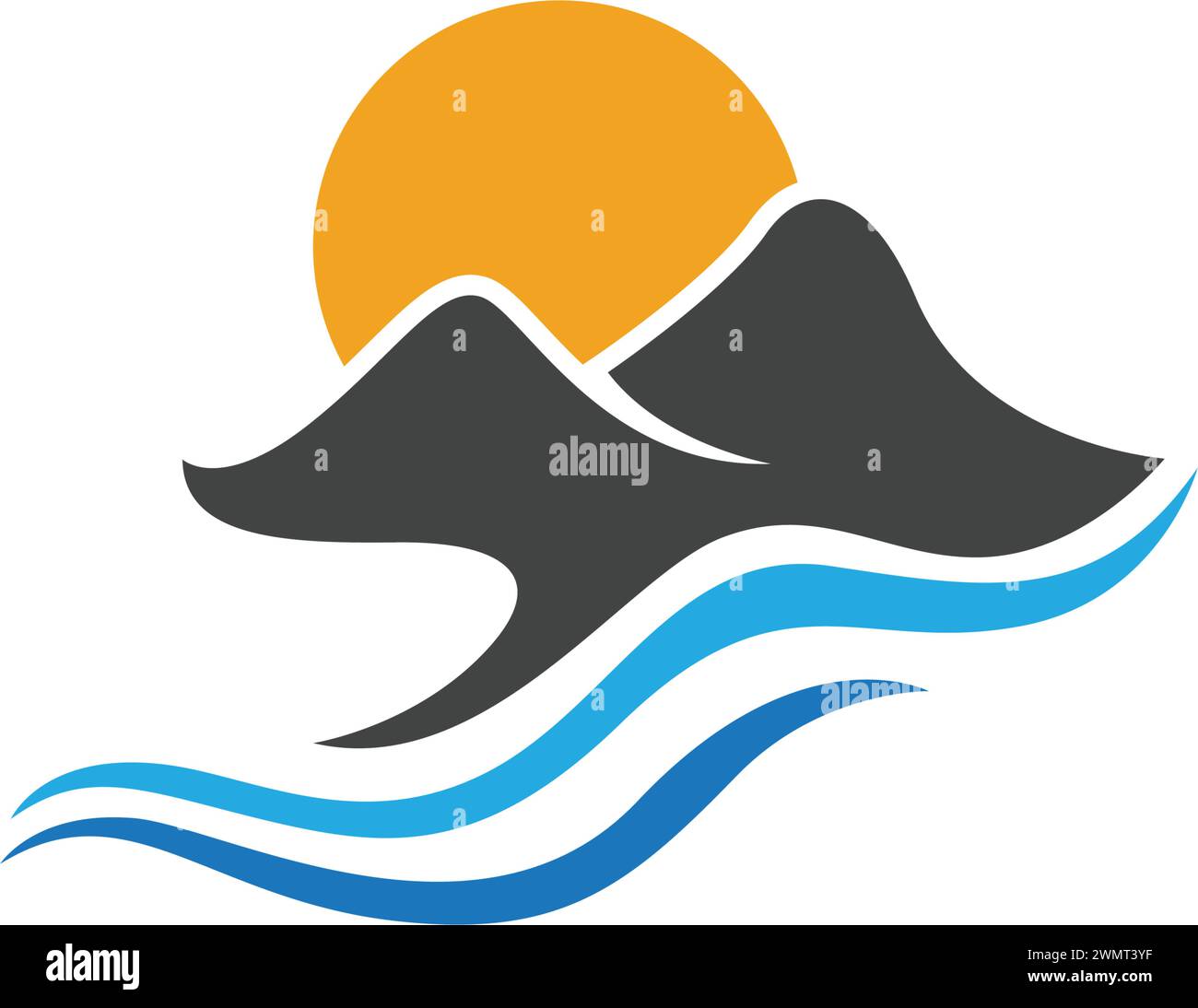 High Mountain icon Logo Business Template Vector Stock Vector