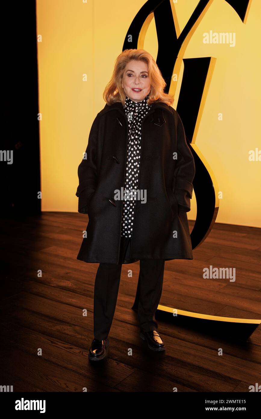 Catherine Deneuve attends the Yves Saint Laurent Fall/Winter 20242025