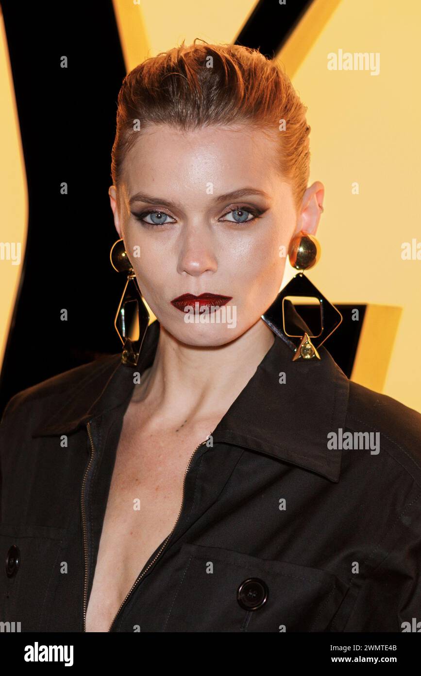 Abbey Lee Kershaw attends the Yves Saint Laurent Fall/Winter 20242025