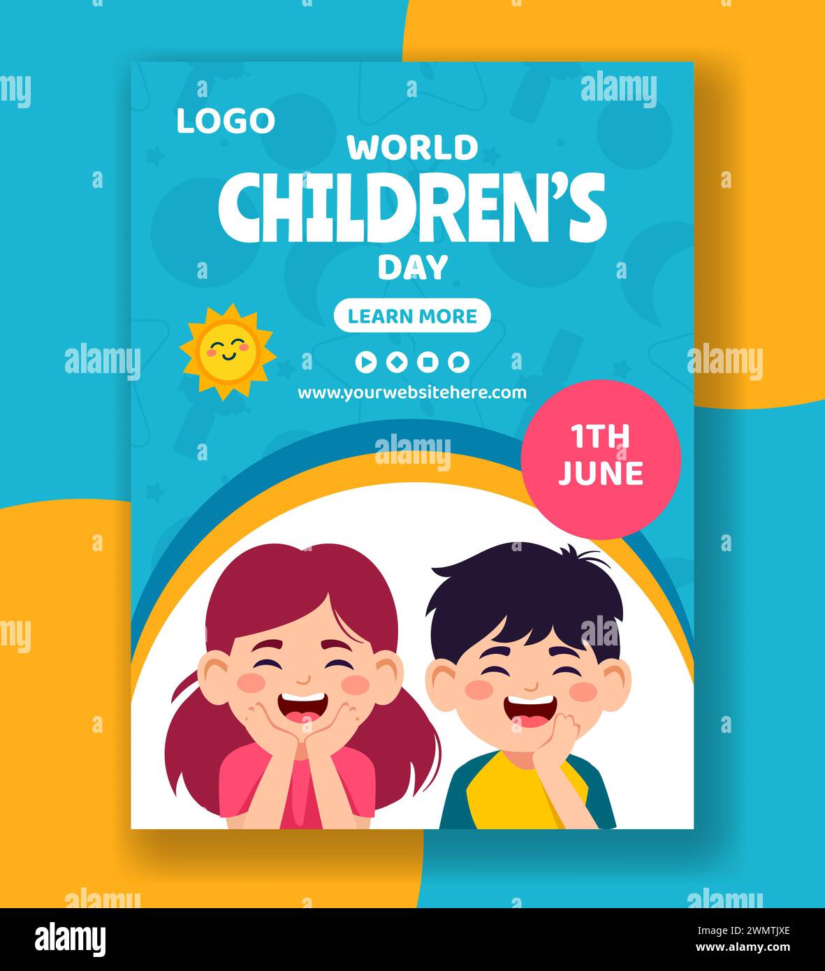 Childhood vertical Stock Vector Images - Alamy