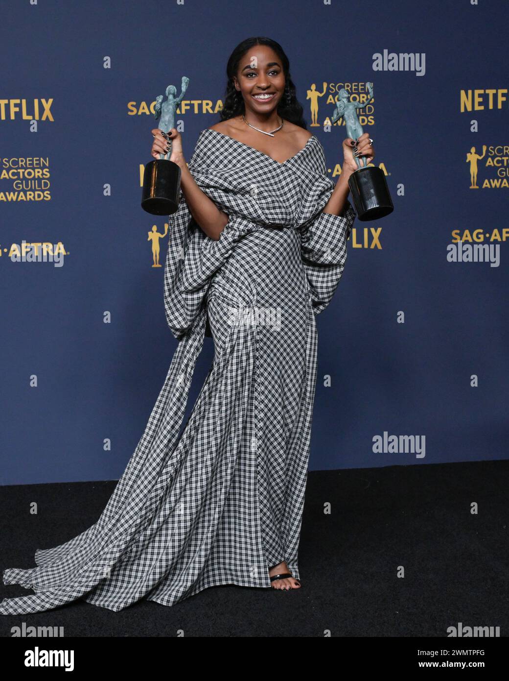 Los Angeles, California, USA. 24th Feb, 2024. Ayo Edebiri. The winner