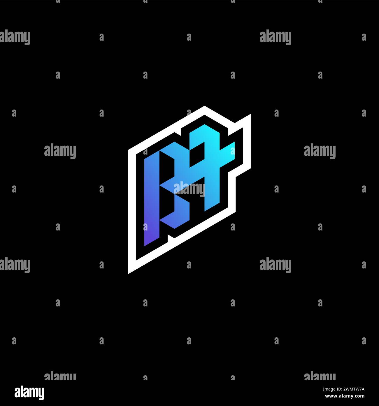Initial logo ba vector vectors hi-res stock photography and images - Alamy