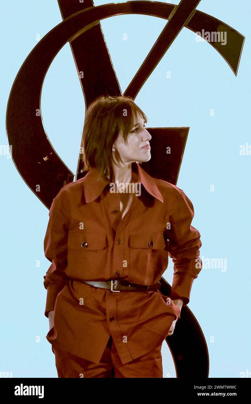 Charlotte Gainsbourg attends the Saint Laurent Womenswear Fall Winter