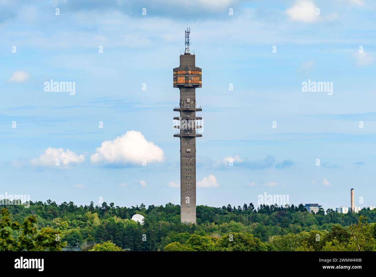 Stockholm Sweden 30 July 2023 Broadcasting Tower Kakn stornet stockholm-sweden-30-july-2023-broadcasting-tower-kakn-stornet