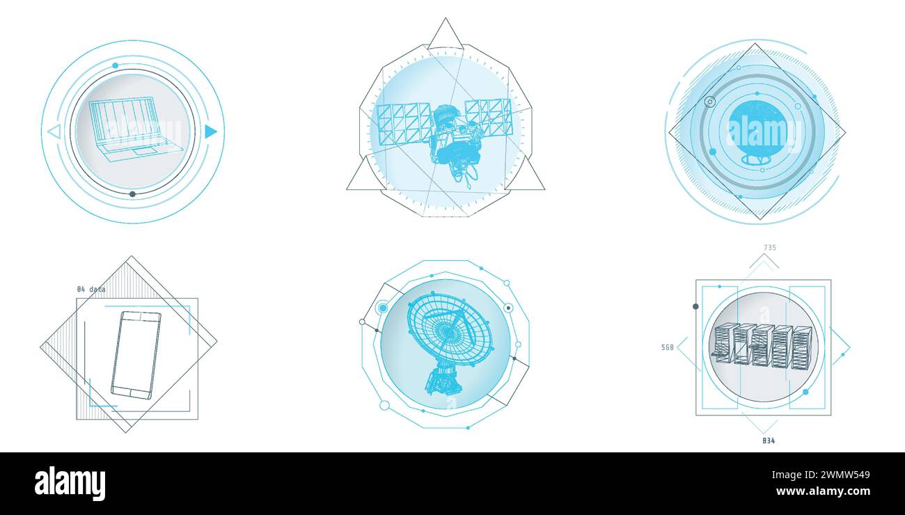 Design elements for infographic of data communication Stock Vector ...