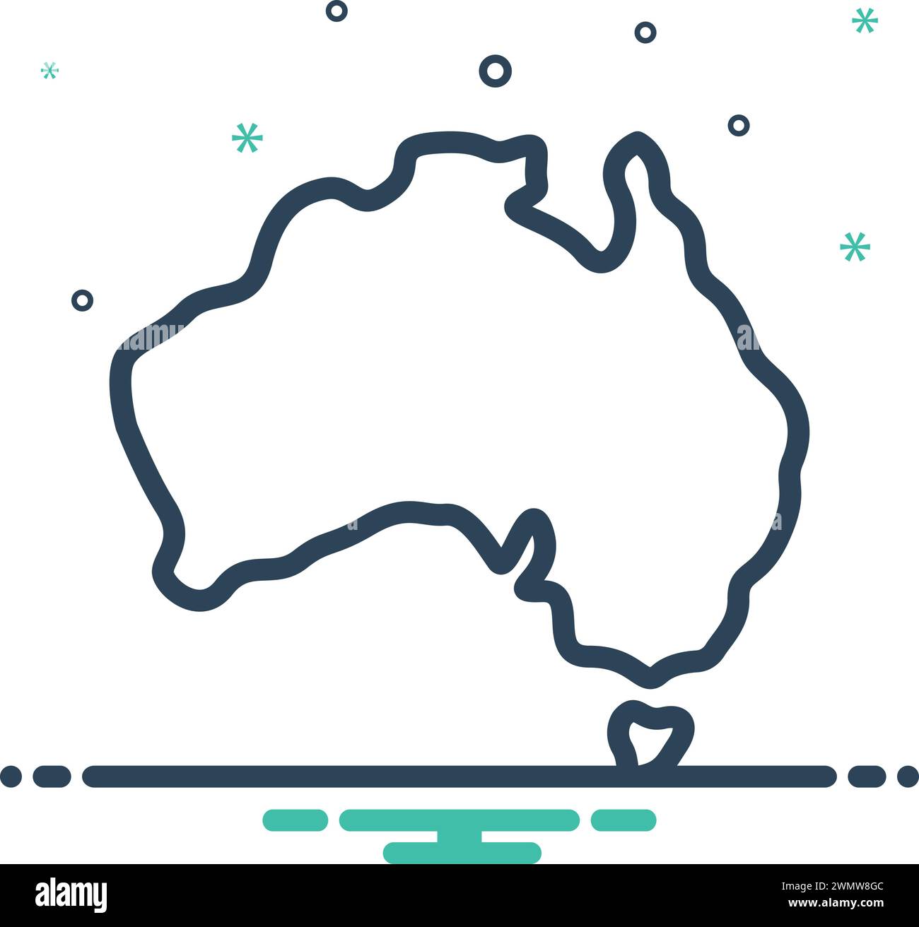 Icon for australia,map Stock Vector Image & Art - Alamy