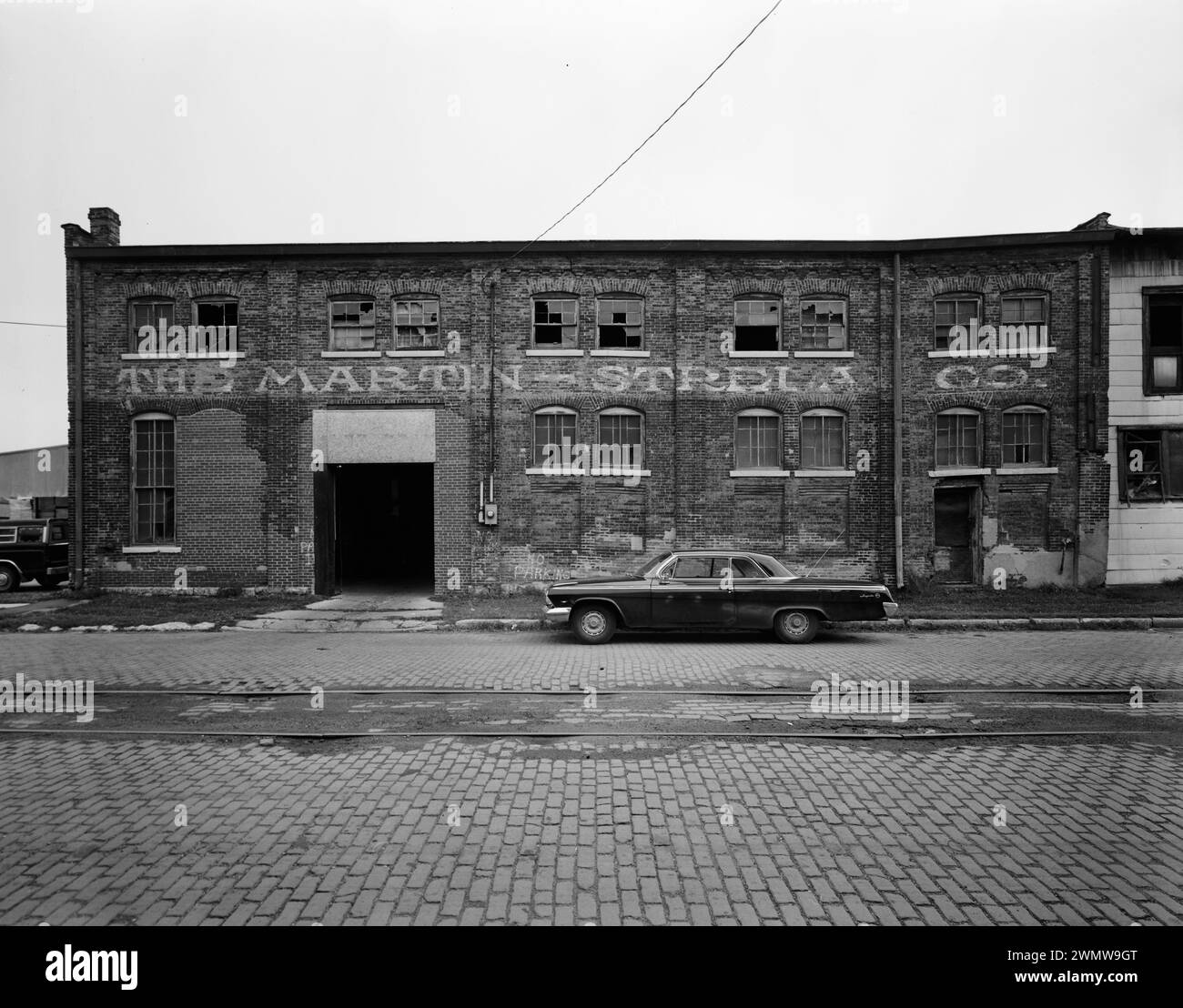 West Front. View to East Commercial & industrial Buildings, Dubuque