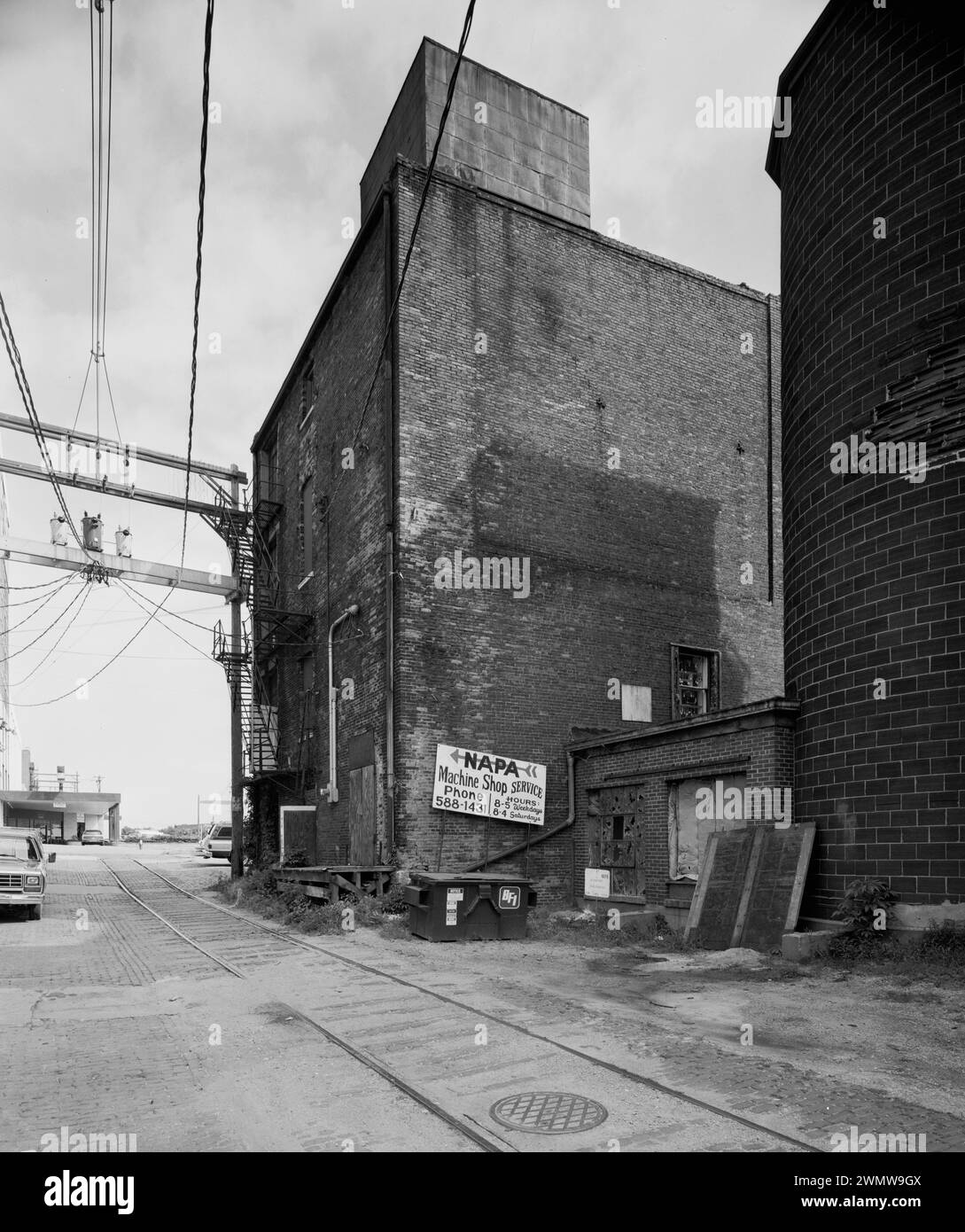 West Rear and Rear section of South Side. View to Northeast