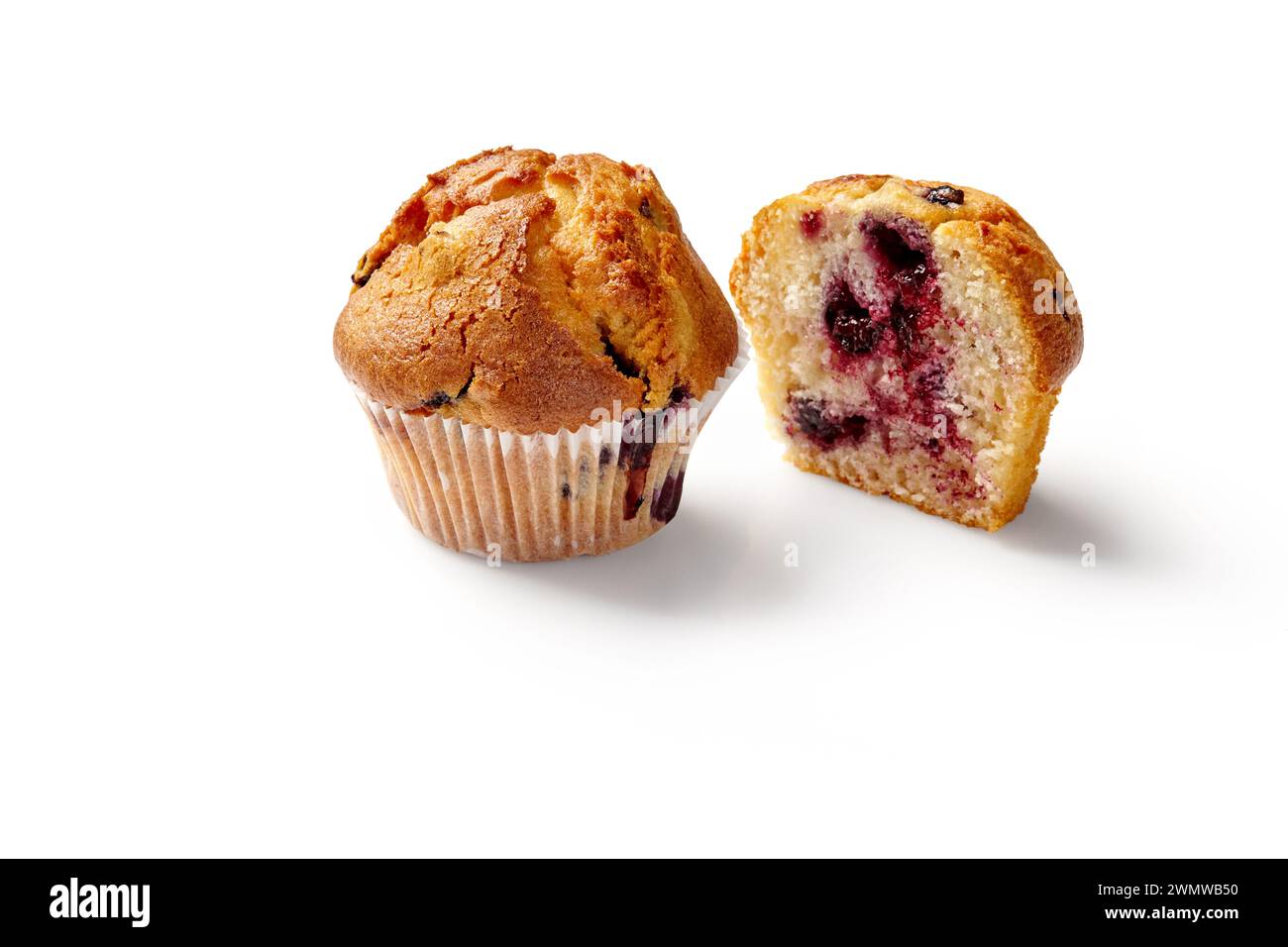 Muffins sliced whole on Cut Out Stock Images & Pictures - Alamy