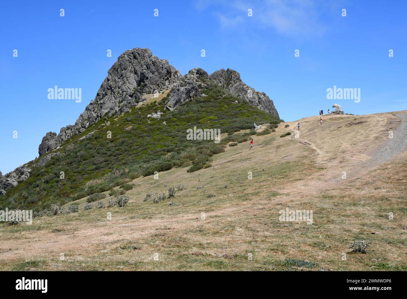 Collado de Llesba in Cantabrian Mountain Range. Vega de Liebana municipality, Cantabria, Spain. Stock Photo