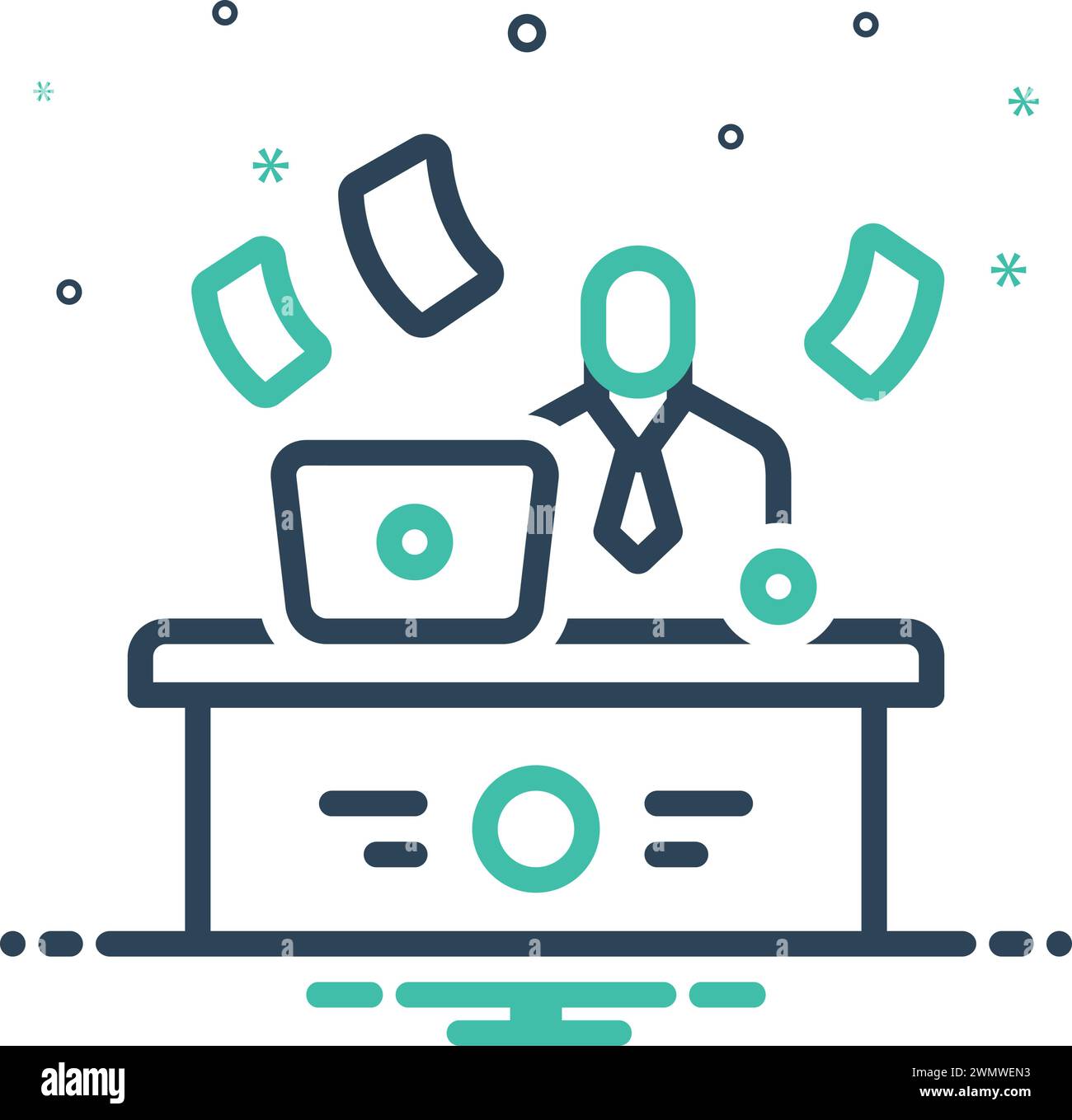 Icon for worked,office Stock Vector Image & Art - Alamy