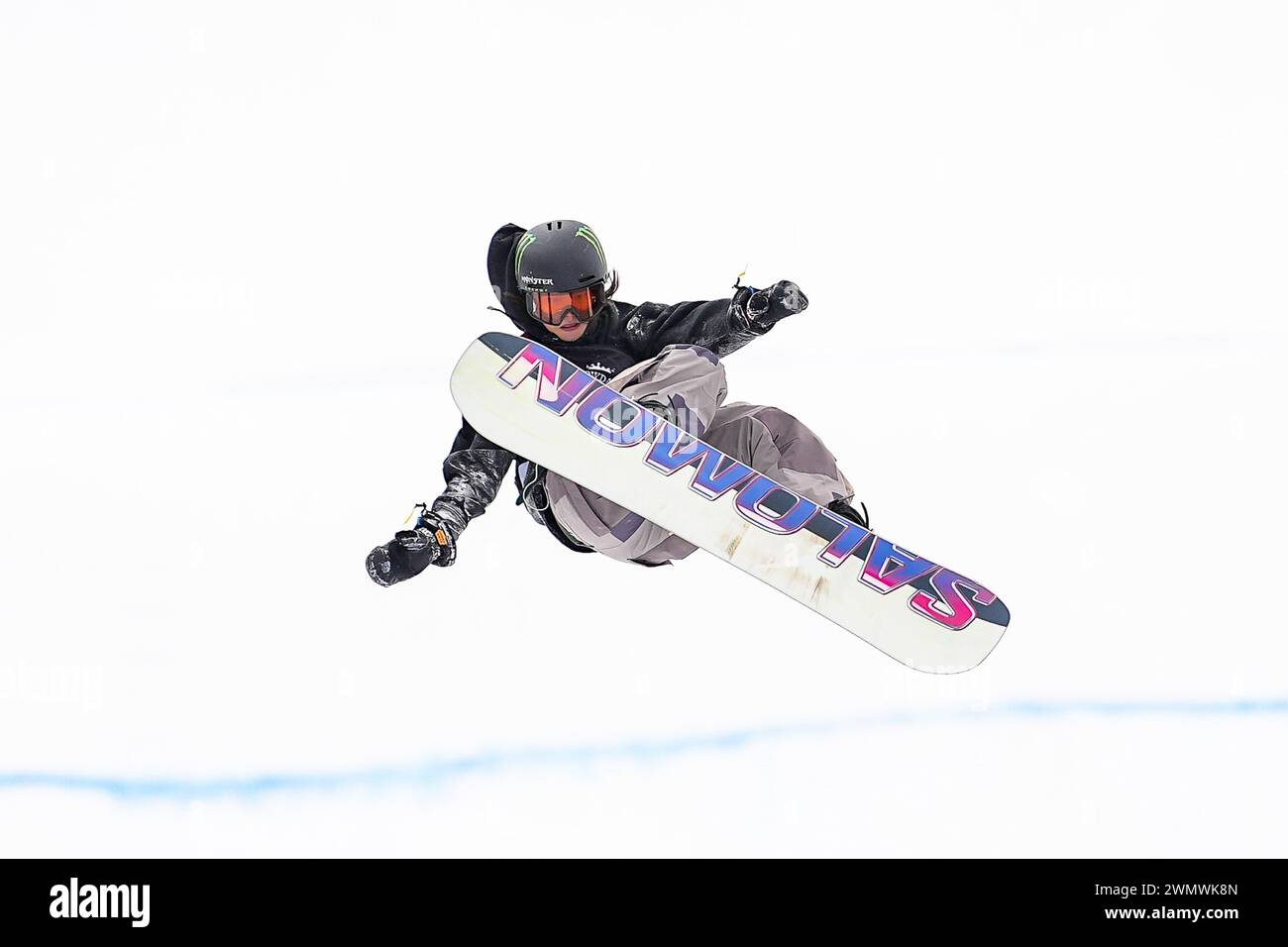 Nagano, Japan. 28th Feb, 2025. Kokomo Murase Snowboarding COWDAY