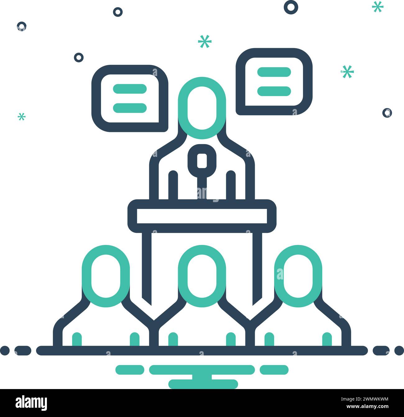 Icon For Representations Lecture Stock Vector Image Art Alamy