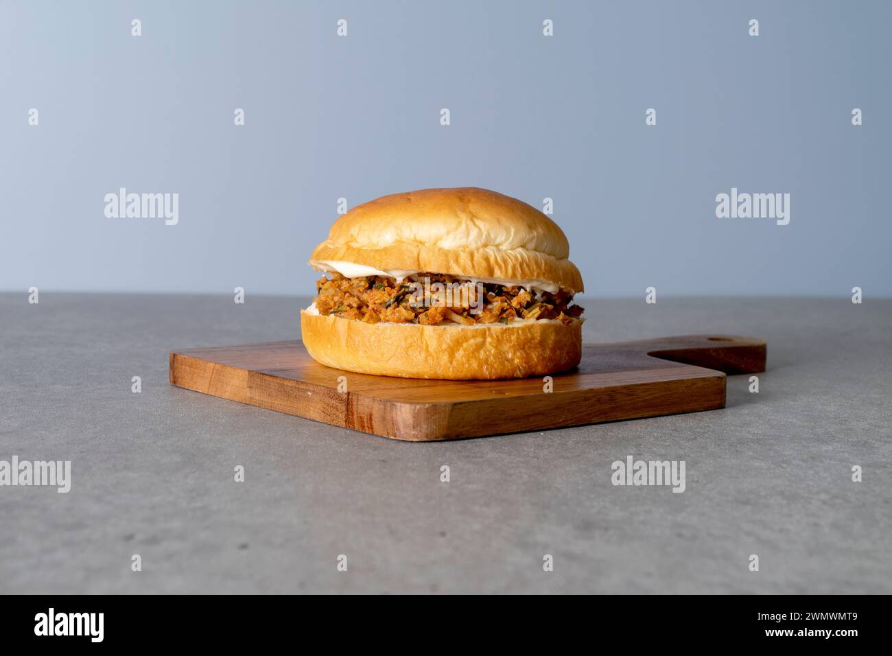 Snowflake milk, cake, chocolate tree, short rib patties, burger