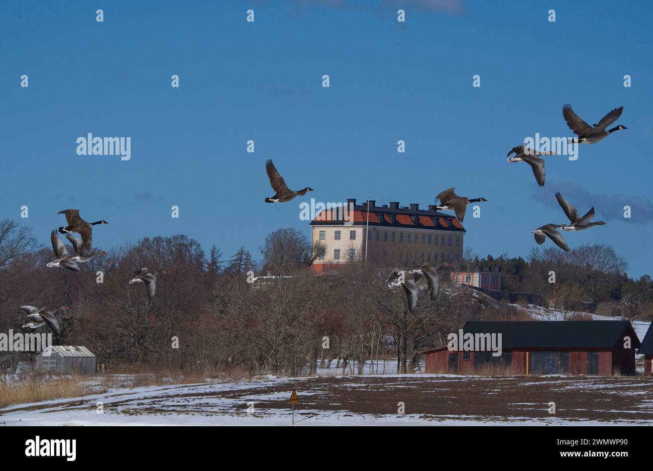 Mörkö Hörningsholms slott Södermanland sweden, sverige Stock Photo