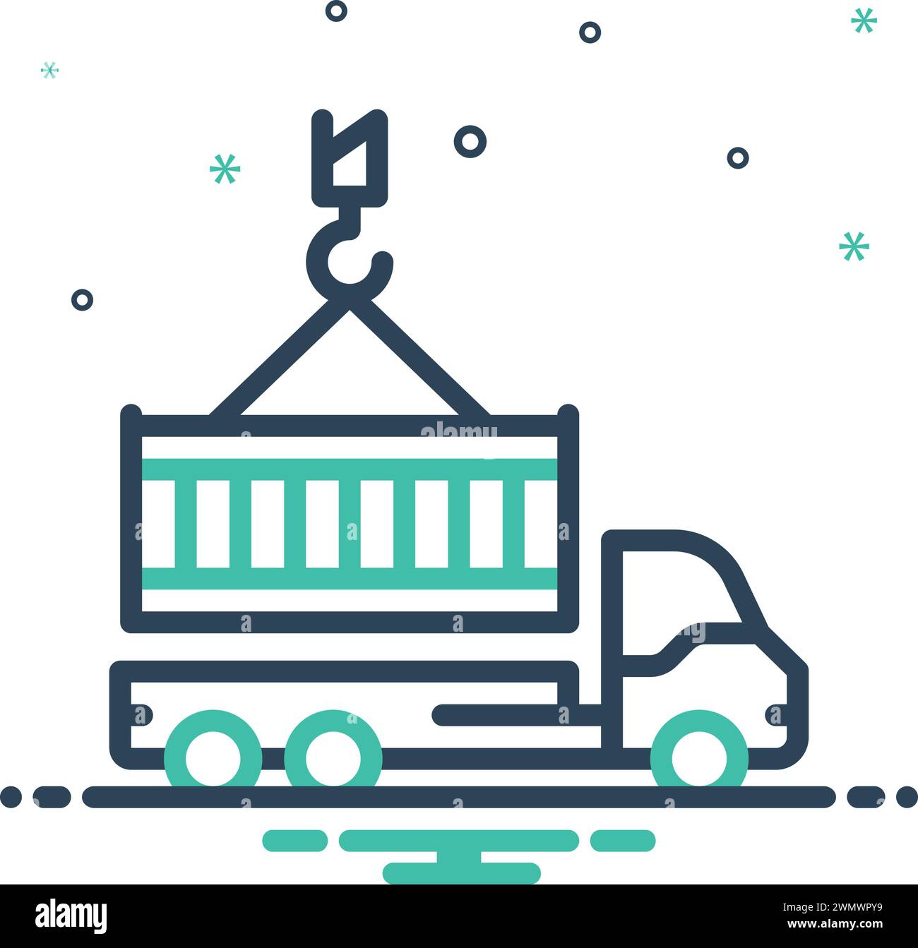 Lifting loading Stock Vector Images - Alamy