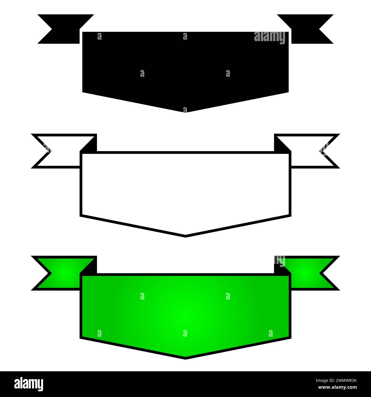 Ribbon template Stock Vector Images - Alamy