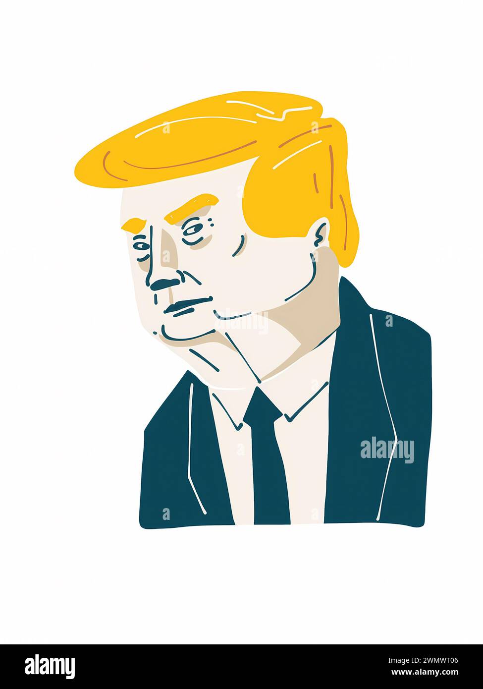 Donald trump charicature hi-res stock photography and images - Alamy