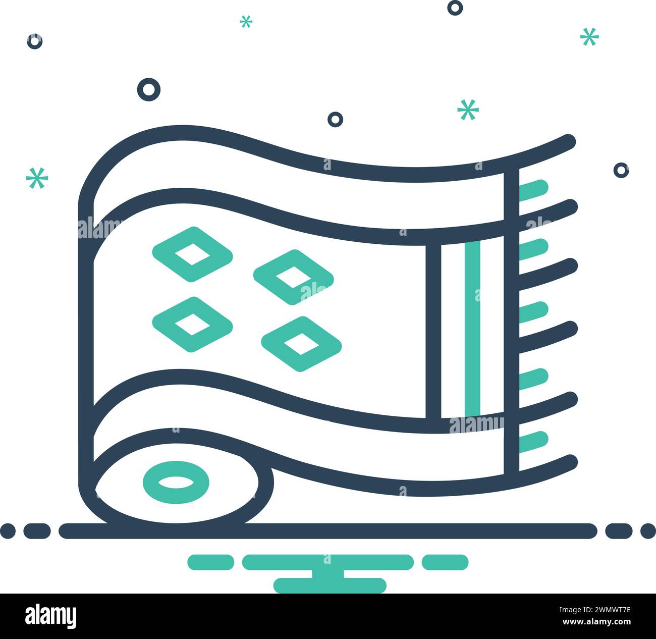 Icon for rug,carpet Stock Vector