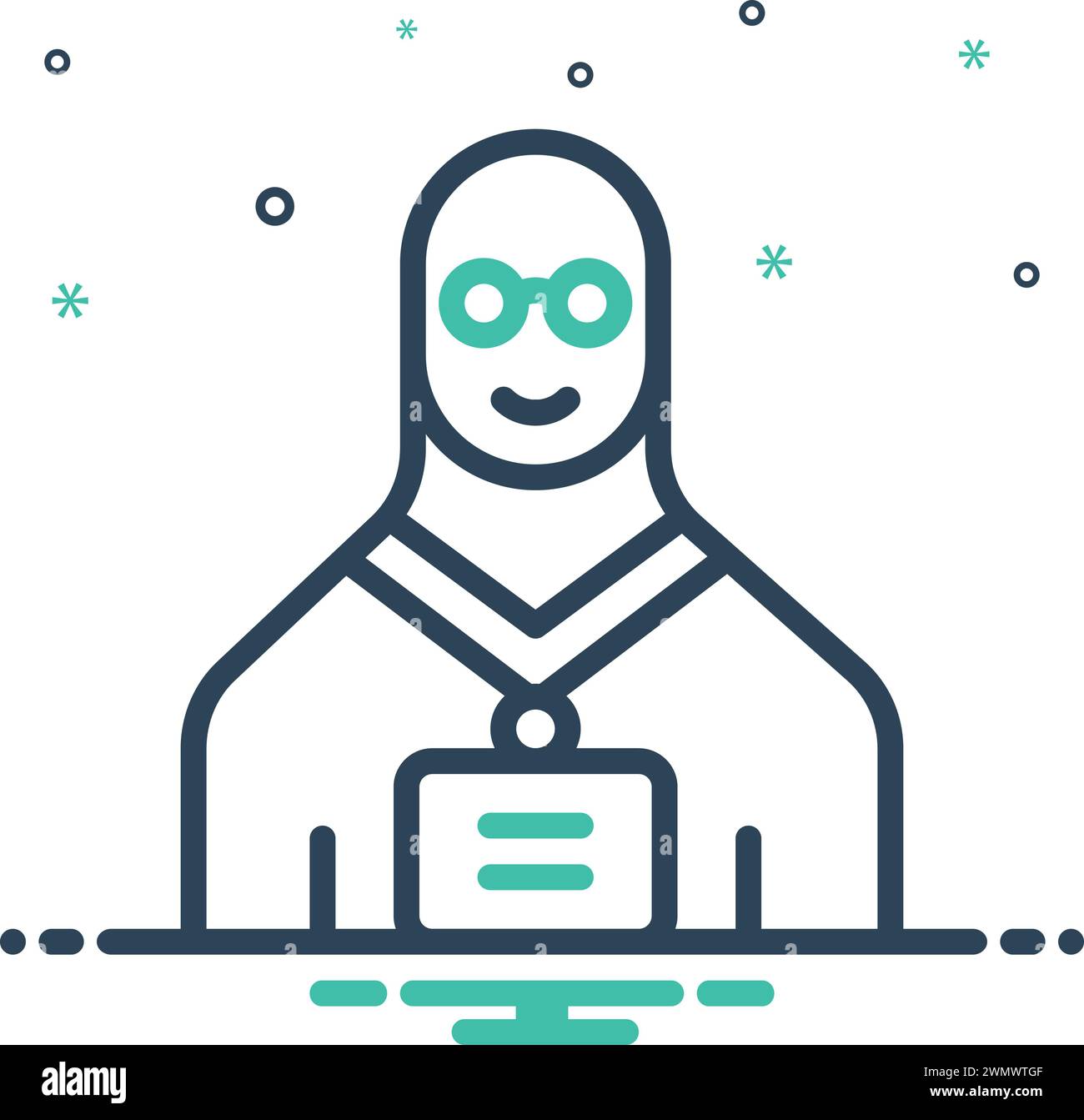 Icon for nickname,user Stock Vector