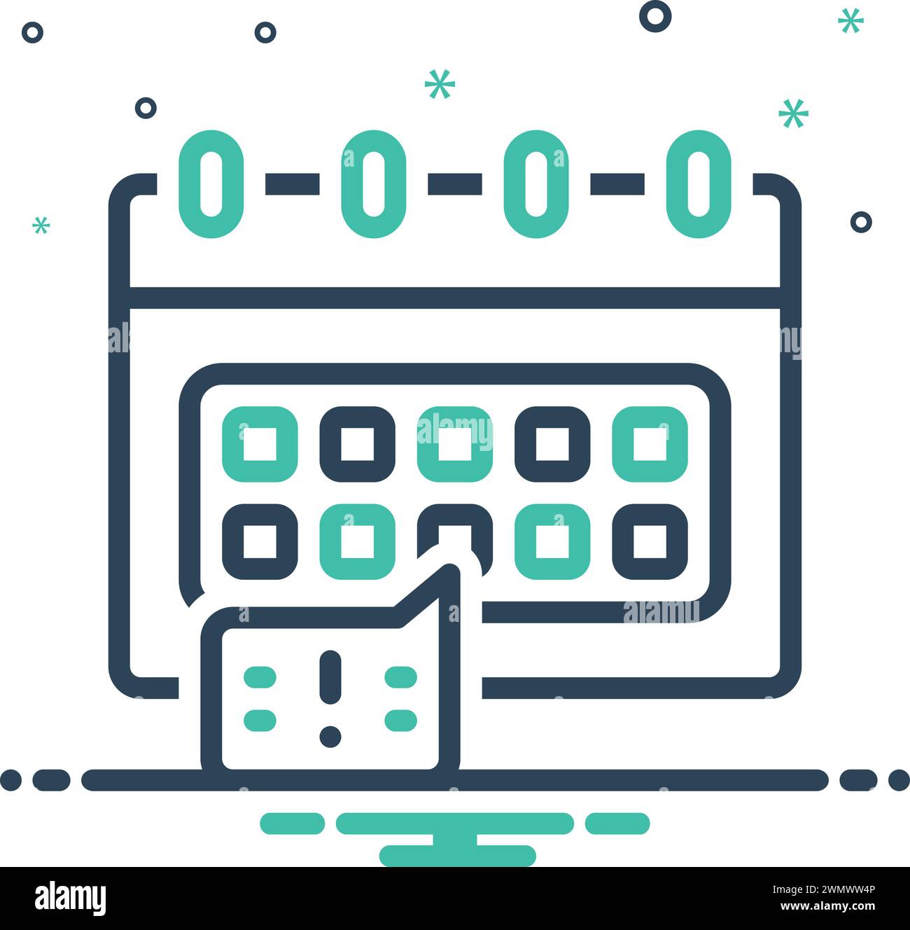 Icon for due,payment Stock Vector