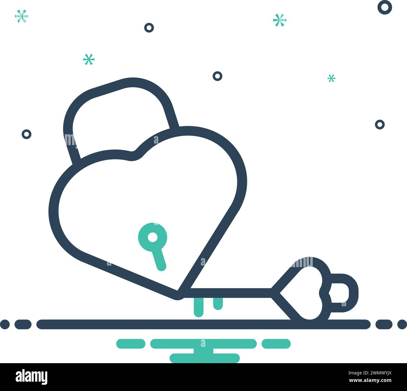 Icon for love lock,lock Stock Vector Image & Art - Alamy