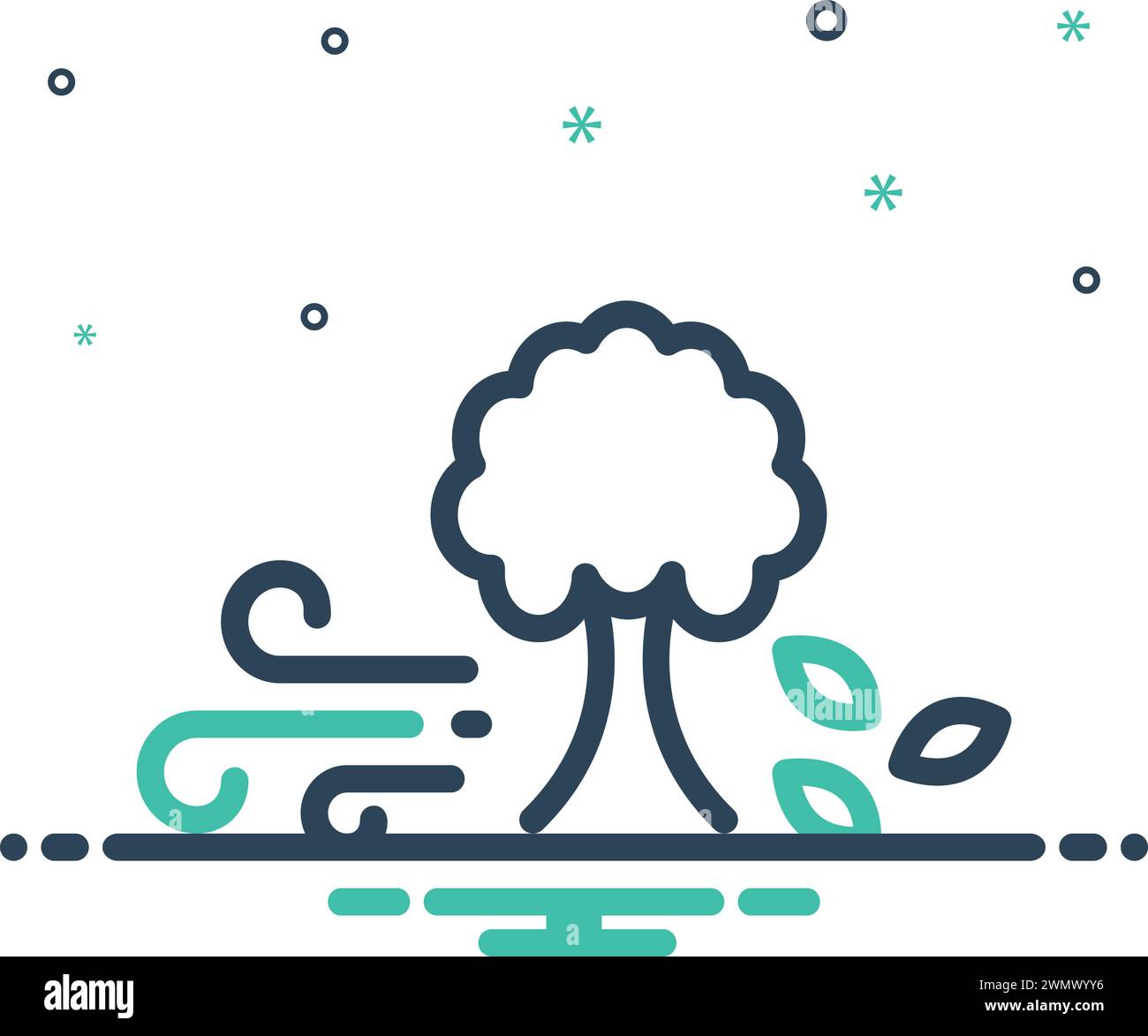 Breeze windy Stock Vector Images - Alamy